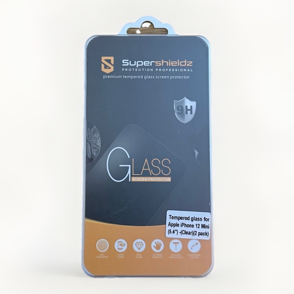 2 Pack Supershieldz Tempered Glass‎ Screen Protector Apple iPhone 12 Mini 5.4"